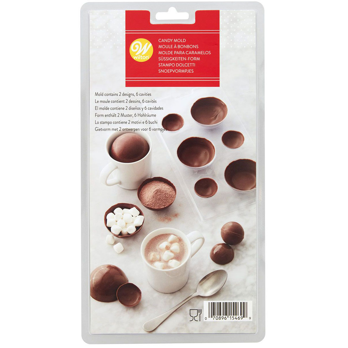 Wilton 3D Hot Chocolate Ball Candy Mould