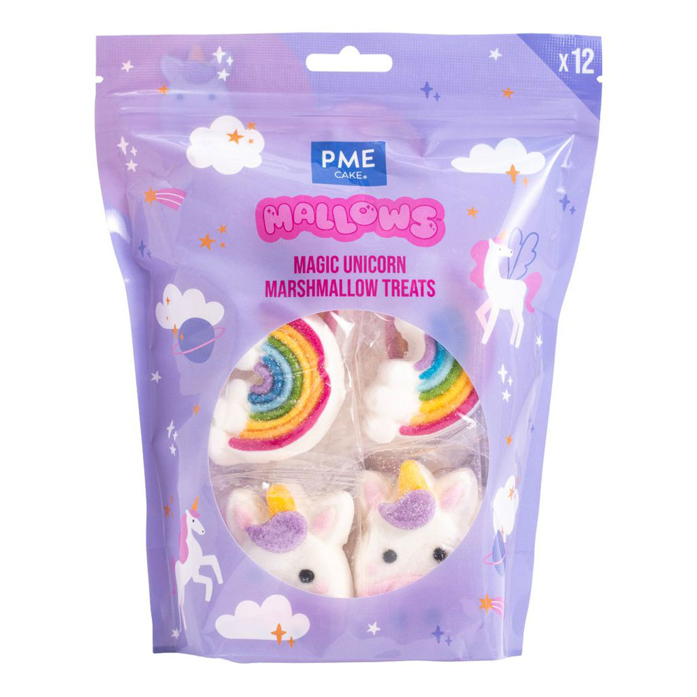 Mallows Marshmallow Einhorn & Regenbogen 12er Pack