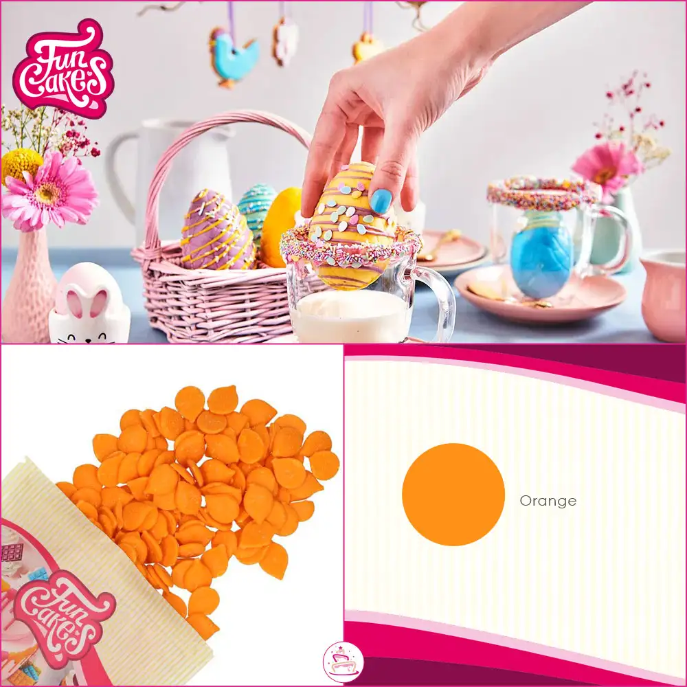 Funcakes Deko Melts - Orange 250g