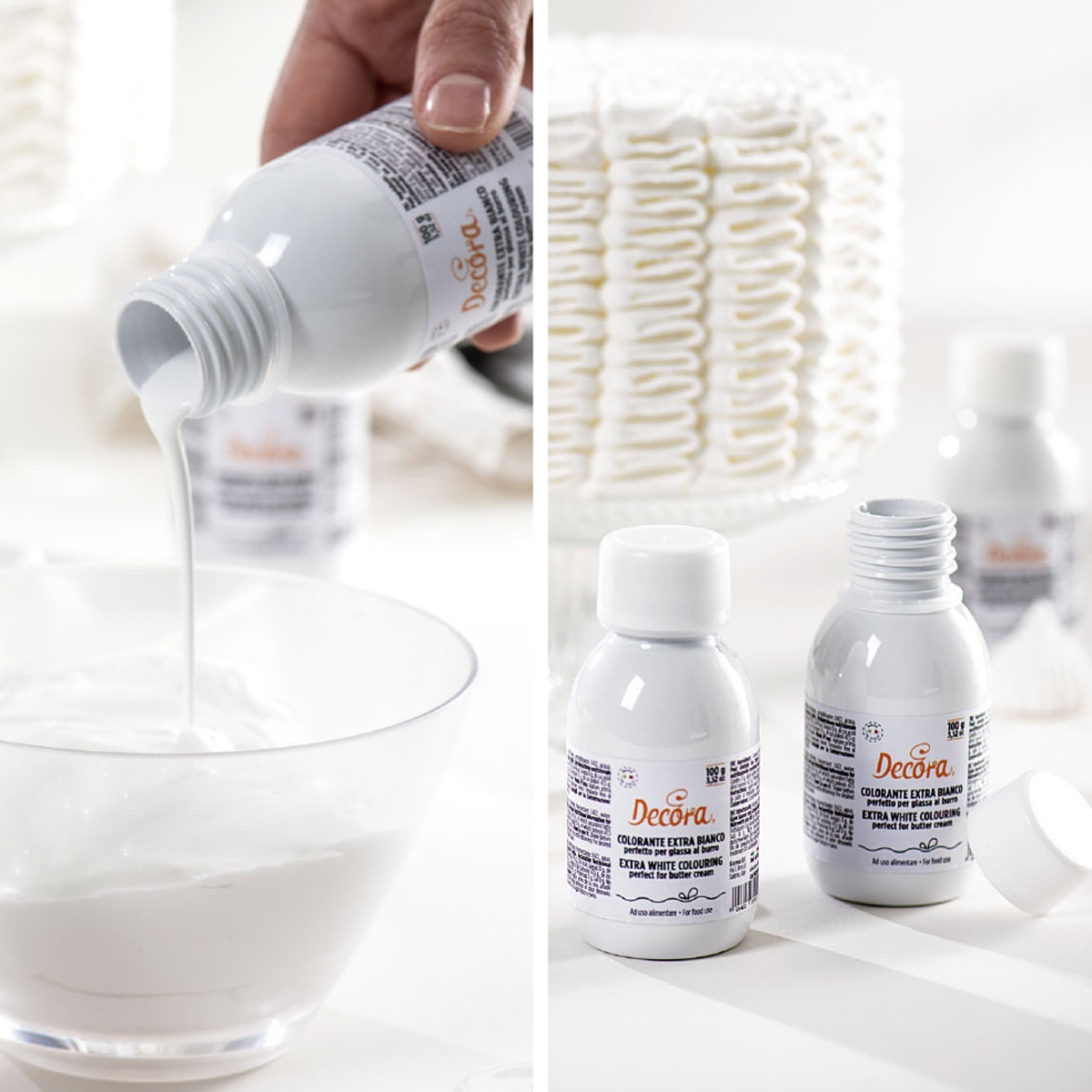 Decora weisse flüssige Gelfarbe - 100g