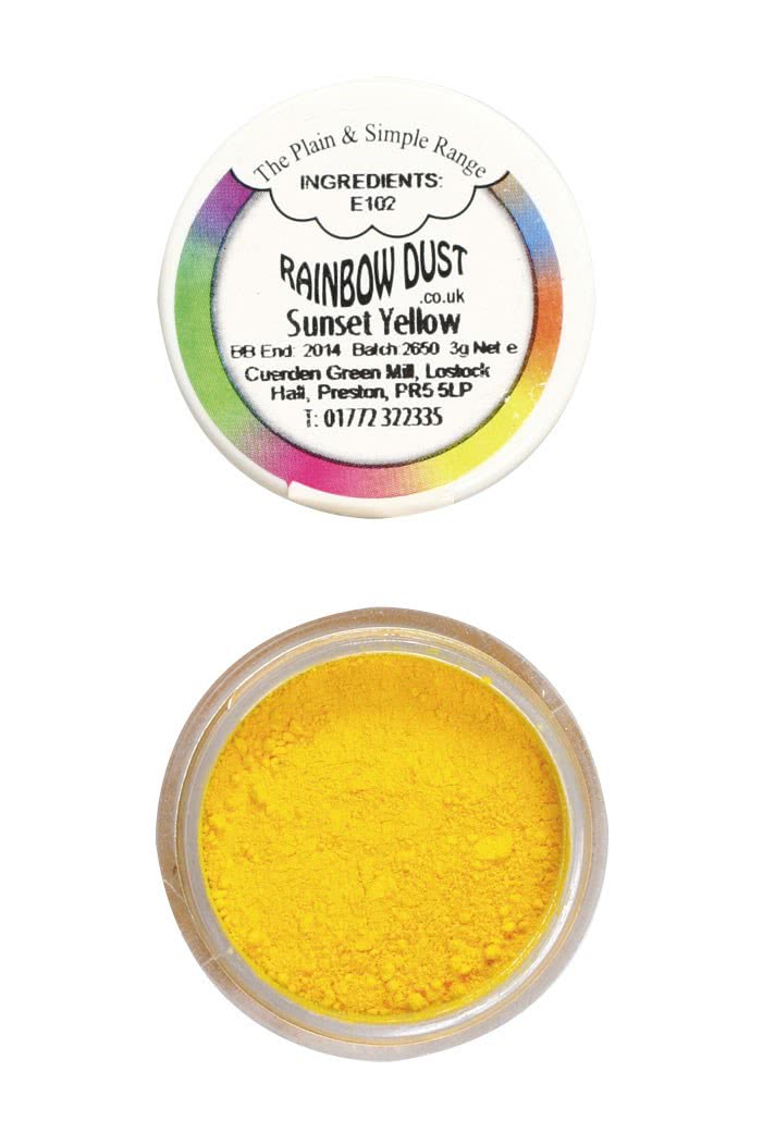 Rainbow Dust Puderfarben Yellow – Sunset 4g