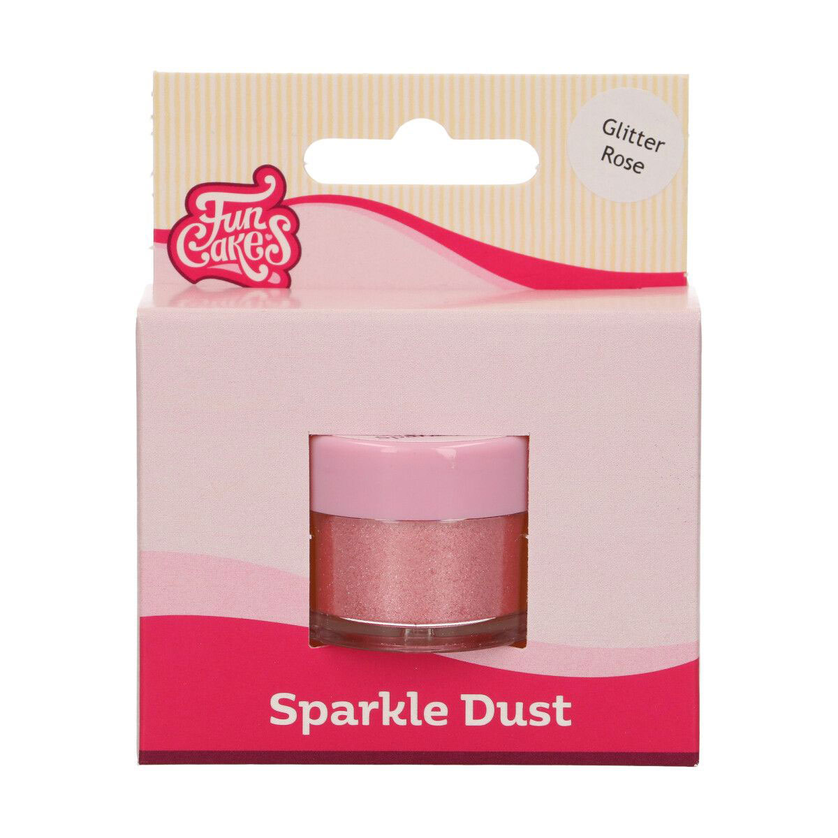 Funcakes Edible Sparkle Dust - Glitter Rose