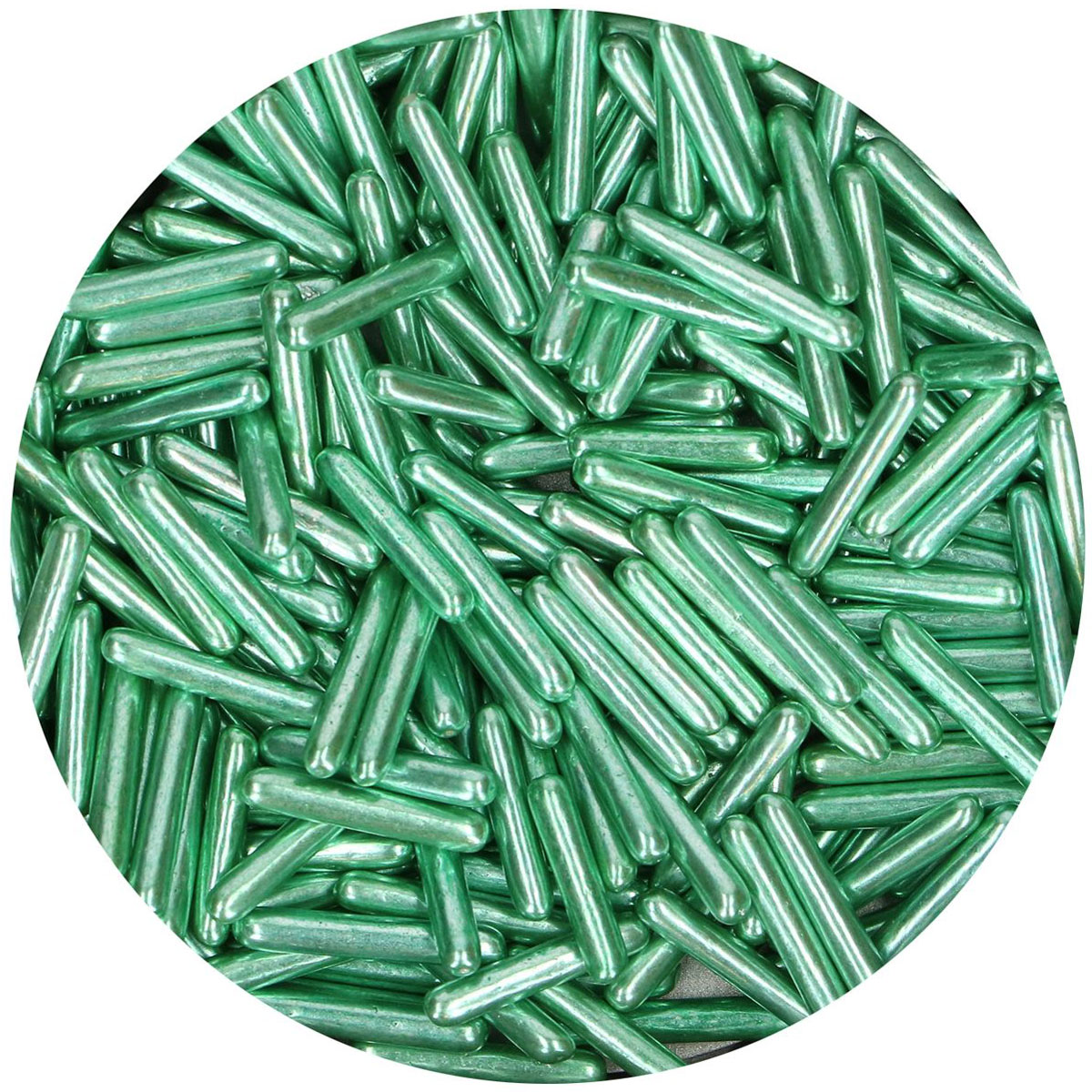 MHD 09/23 FunCakes Metallic Sugar Rods XL -Green- 70g