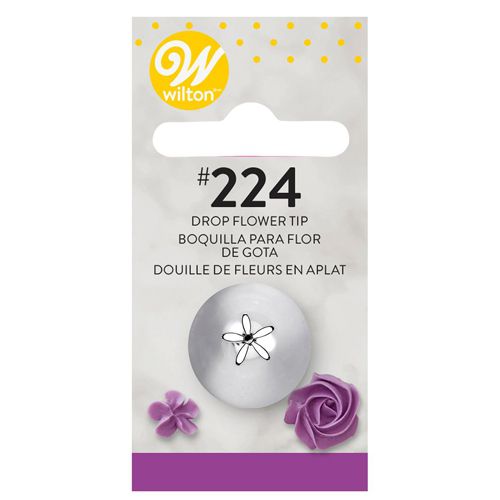 Wilton Decorating Tip #224 Dropflower Carded - Blütentülle