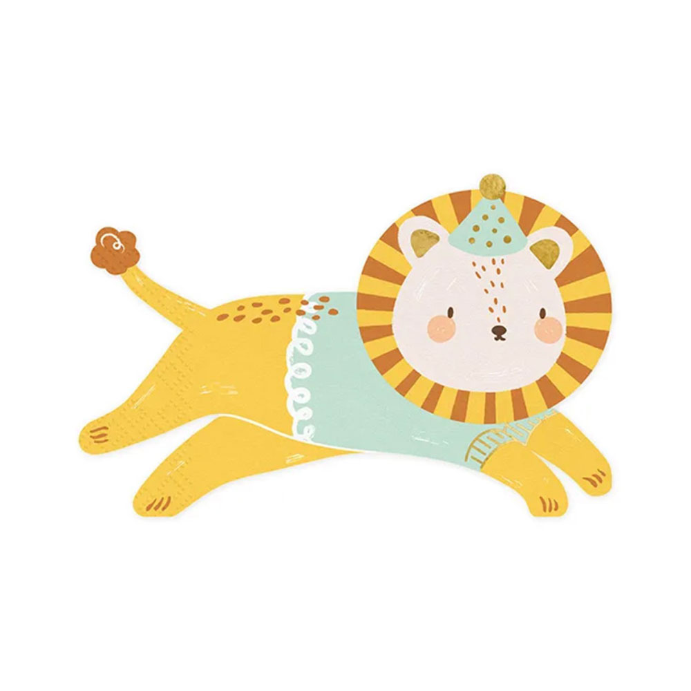 Partydeco Servietten Löwe "Leo" - 20 Stück