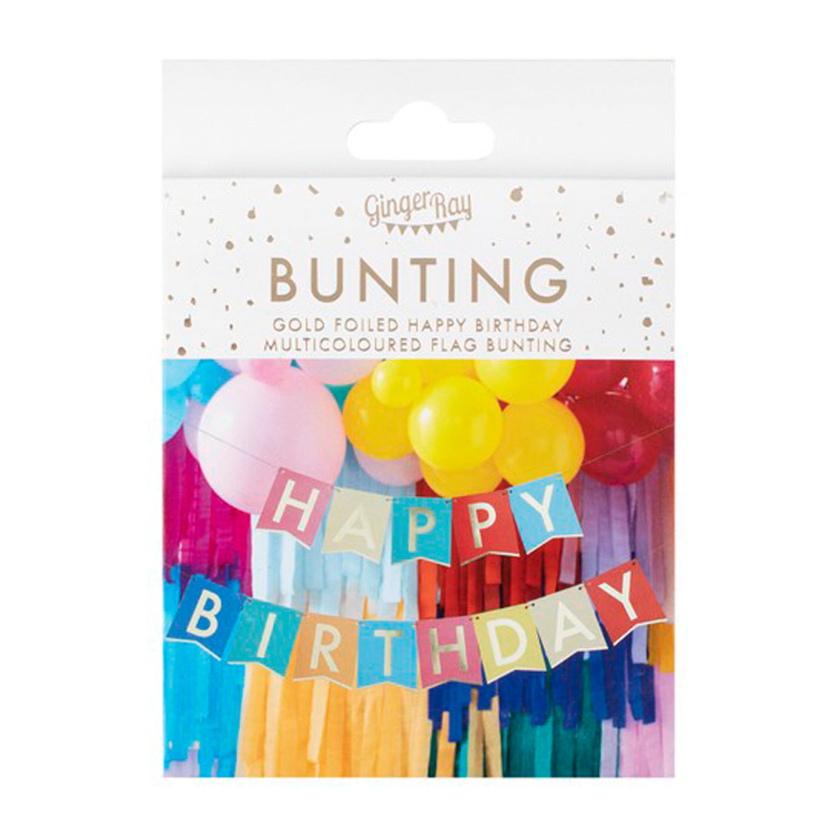 Ginger Ray Multi-Coloured Happy Birthday Banner