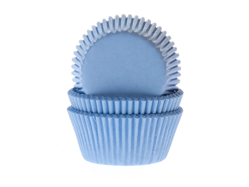 House of Marie Baking Cups - Sky Blue 50 Stück