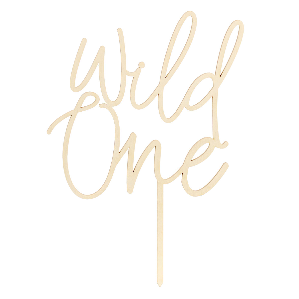 Partydeco Holz Cake Topper - Wild One
