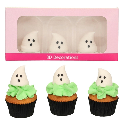 Funcakes Zuckerdeko 3D Geister - 3 Stück