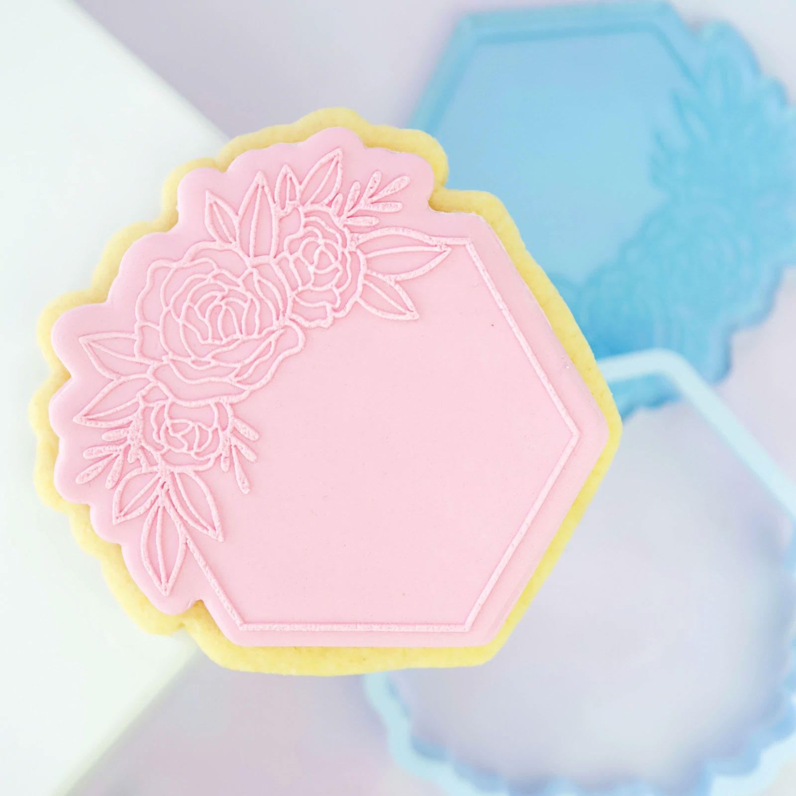 Sweet Stamp Outboss Stamp N Cut - Hexagon Floral