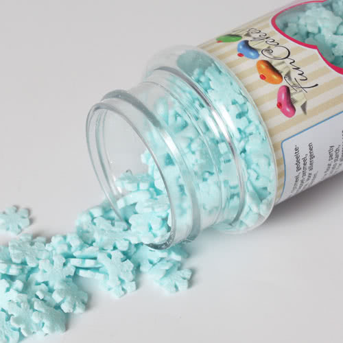 Funcakes Zuckerdeko Schneeflocken Blau