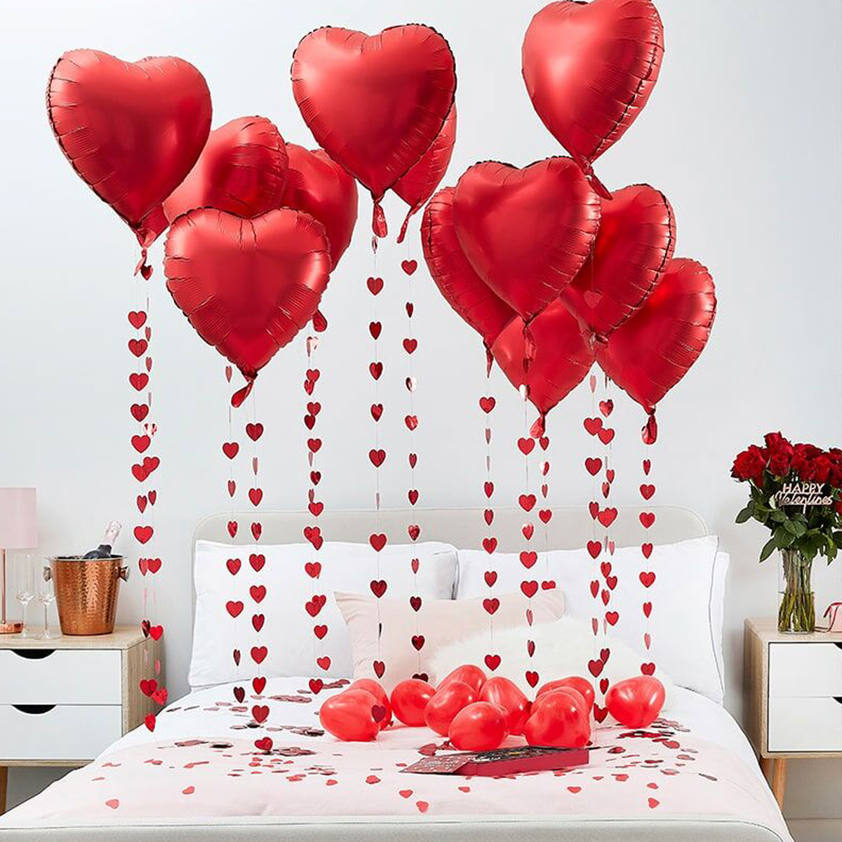 Ginger Ray Luftballon Valentinstag - Herzluftballon Set