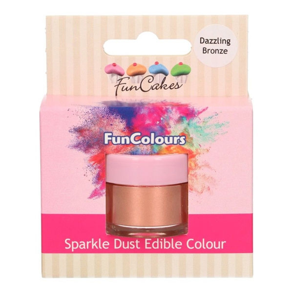 Funcakes Edible Sparkle Dust - Dazzling Bronze