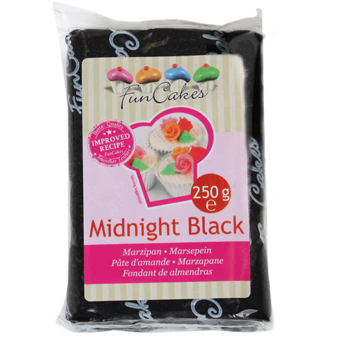 FunCakes feines Marzipan Midnight Black 250 g