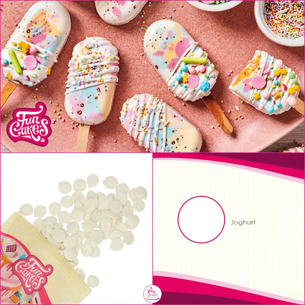 Funcakes Deko Melts - Joghurtgeschmack 250g