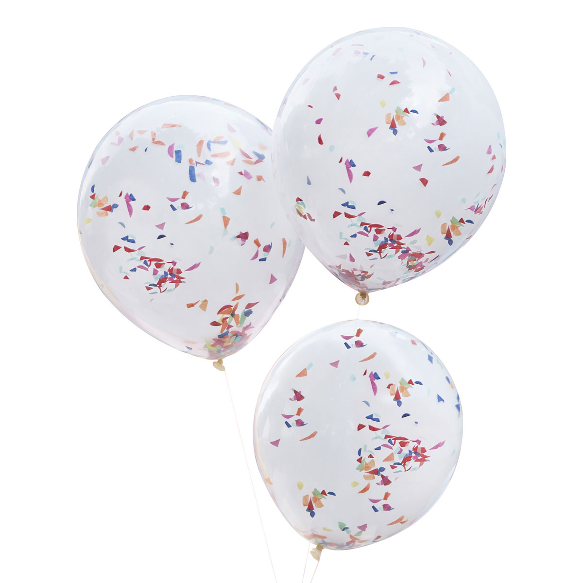 Ginger Ray doppellagige Luftballon - Rainbow Konfetti