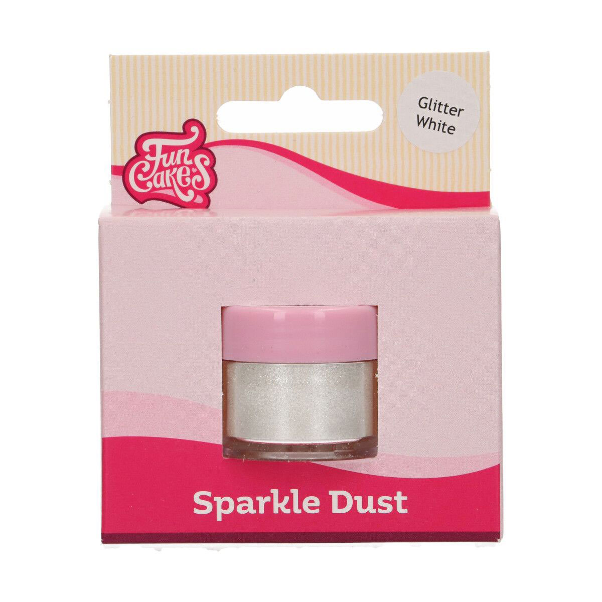 Funcakes Edible Sparkle Dust - Glitter White