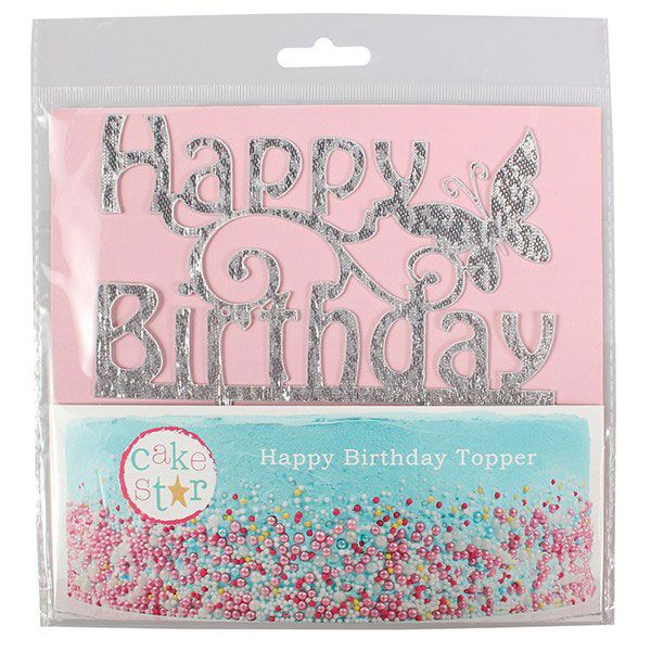 Cake Star Cake Topper - Happy Birthday
