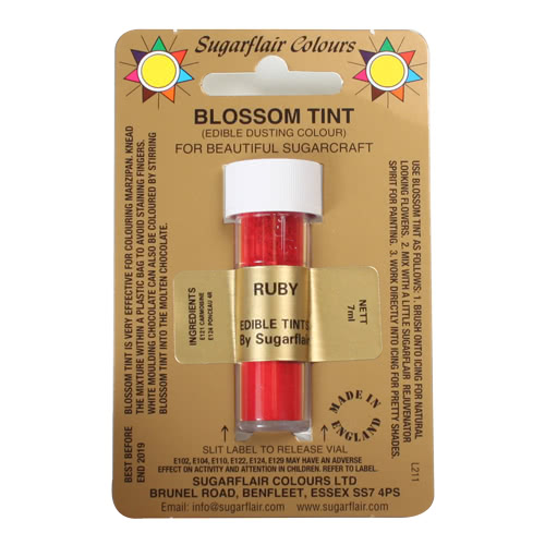 Sugarflair Puder Ruby, 7ml