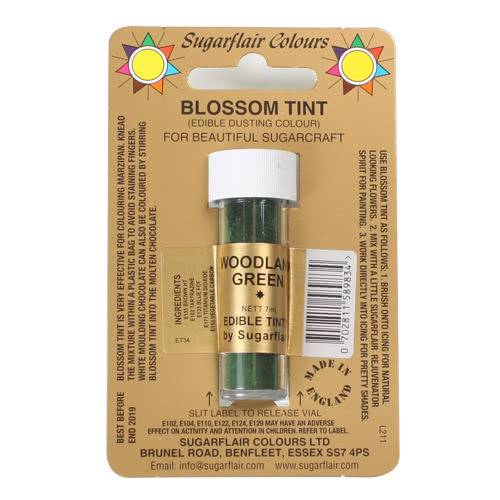 Sugarflair Puder Woodland Green, 7ml