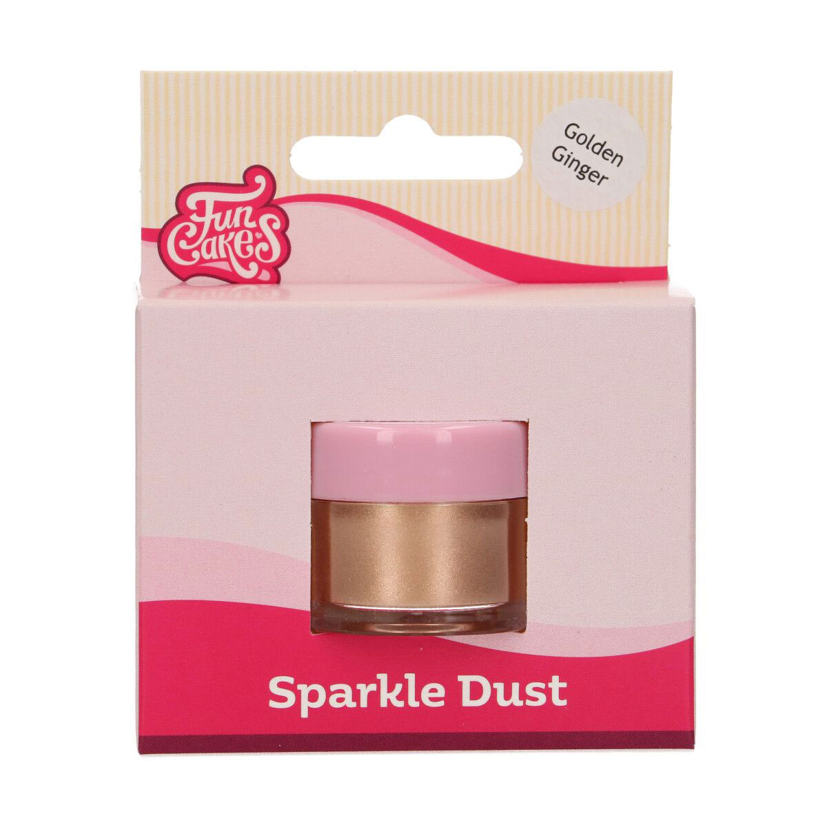 Funcakes Edible Sparkle Dust - Golden Ginger