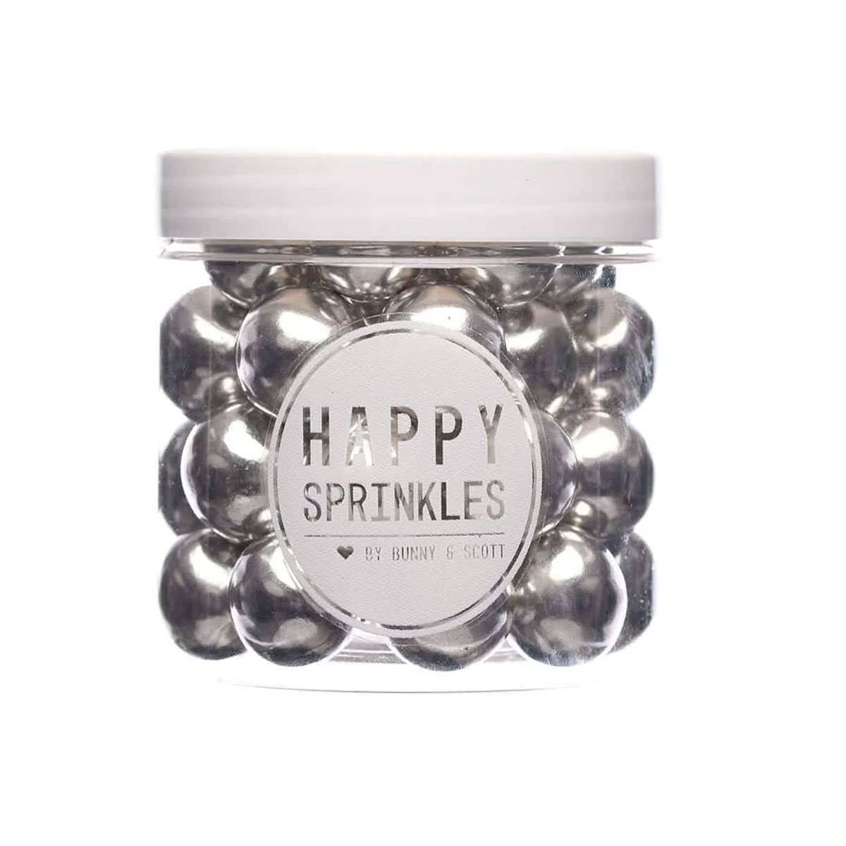 Happy Sprinkles Schokokugeln - Silber Choco Crunch XXL 