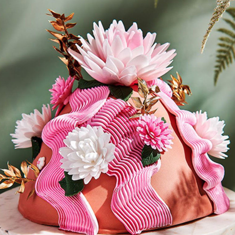 FunCakes Esspapier -Blume Deluxe Pfingstrose Rosa Ombre 12,5cm