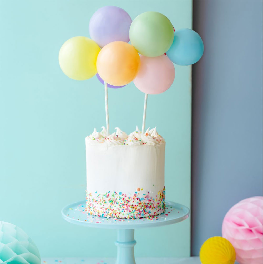Mini Luftballon Cake Topper - Ballon Regenbogen