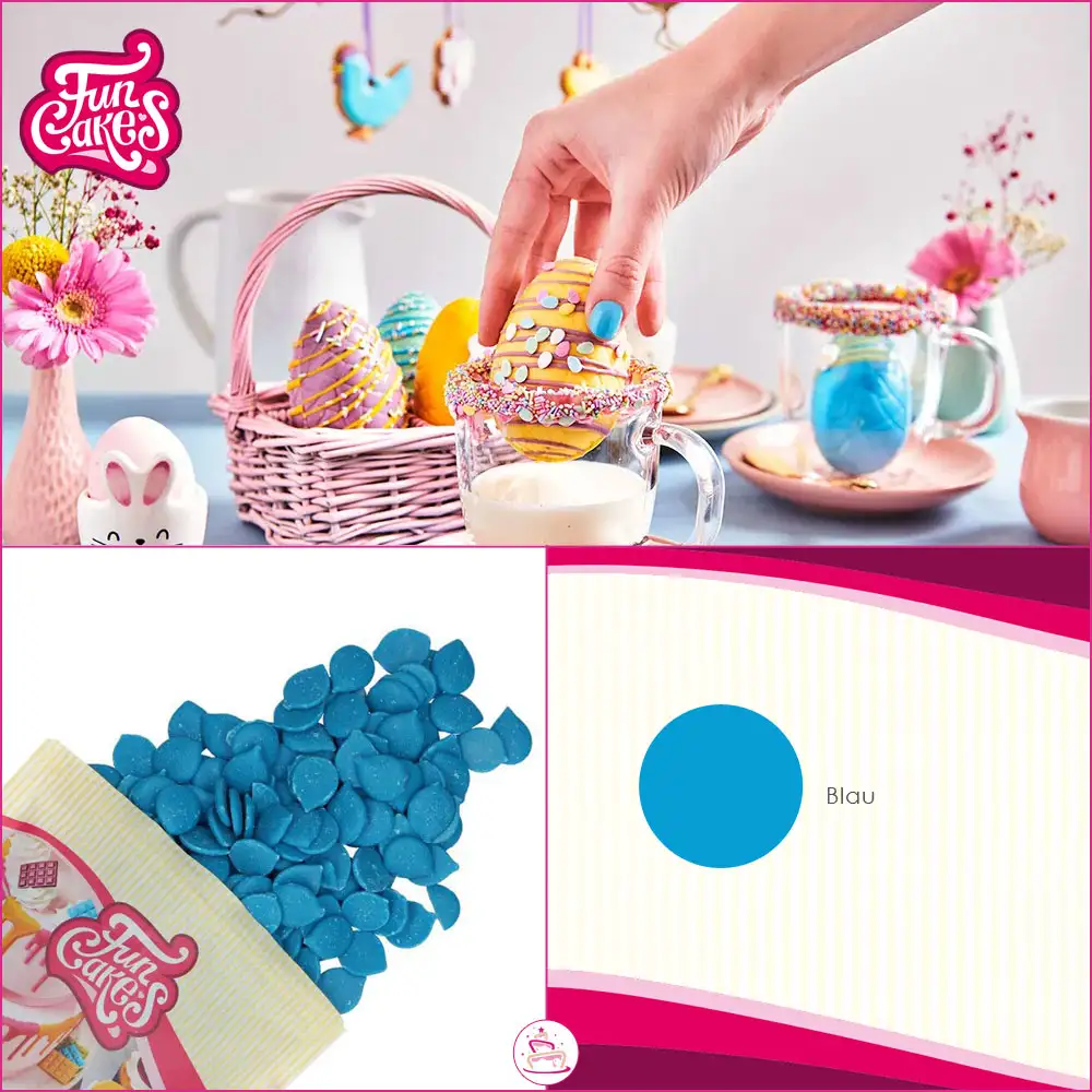 Funcakes Deko Melts - Dunkelblau 250g