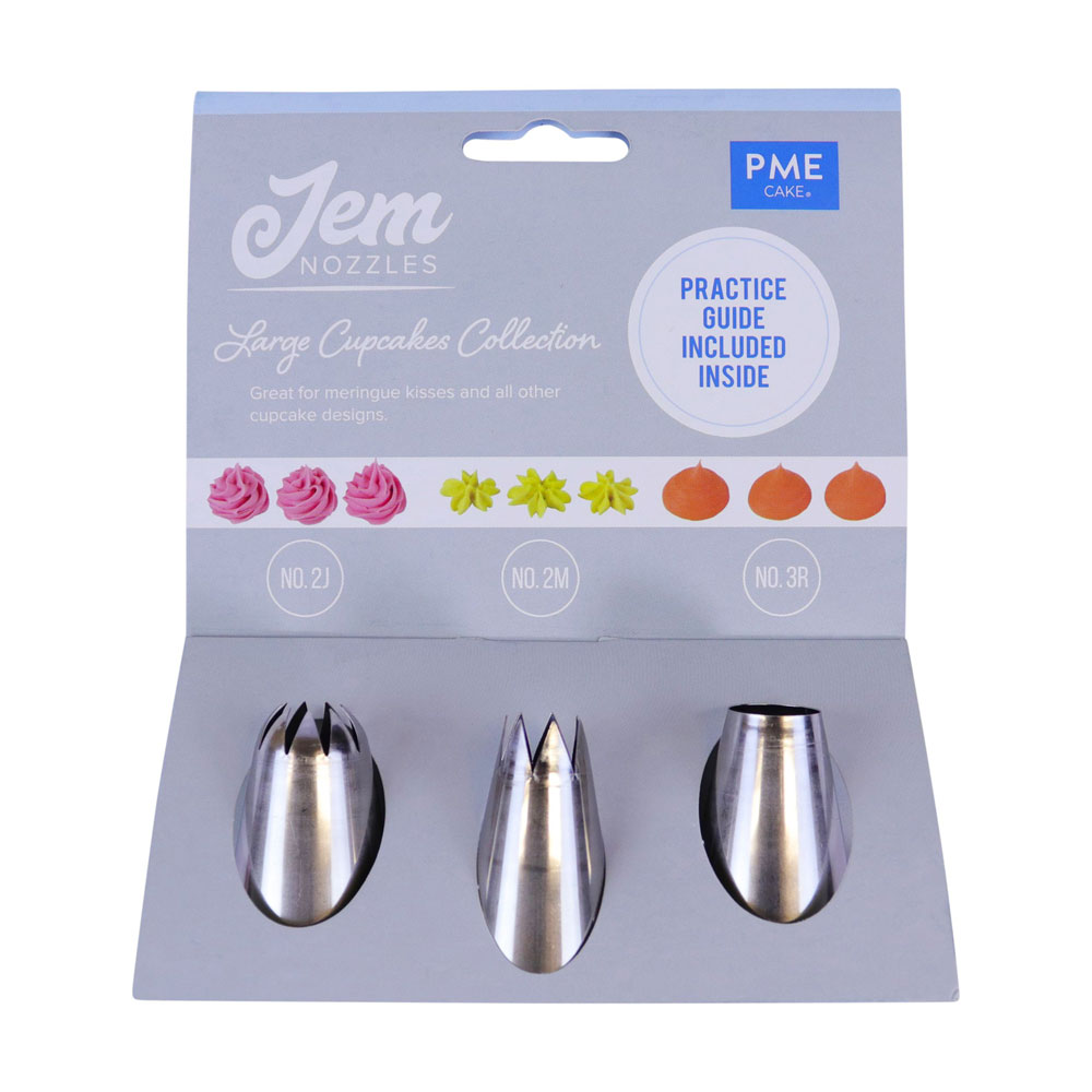 Jem Spritztüllen Set - Large Cupcake Collection #2J, #2M, #3R