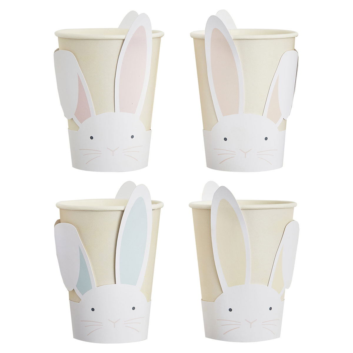 Ginger Ray Pappbecher Easter Bunny - Hase 8 Stück