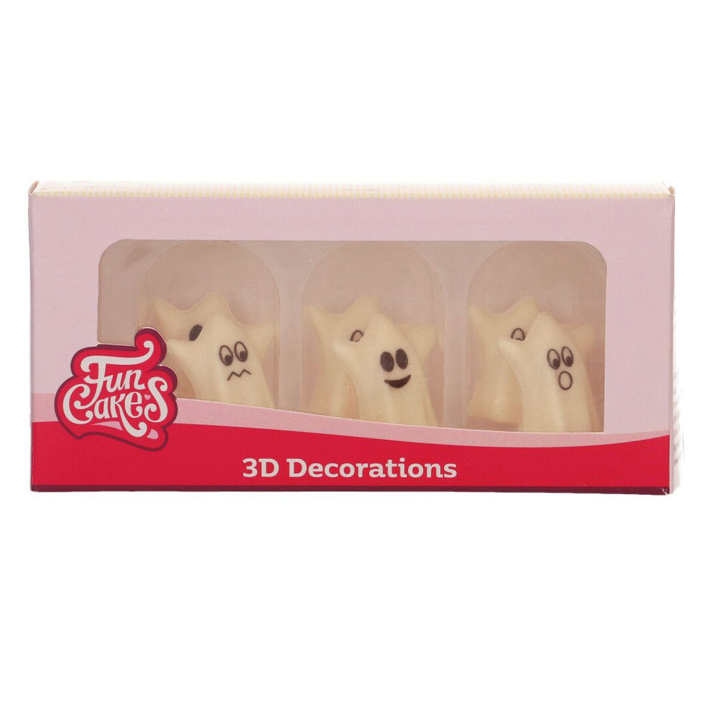 Funcakes 3D Schokoladengeister - 6 Stück