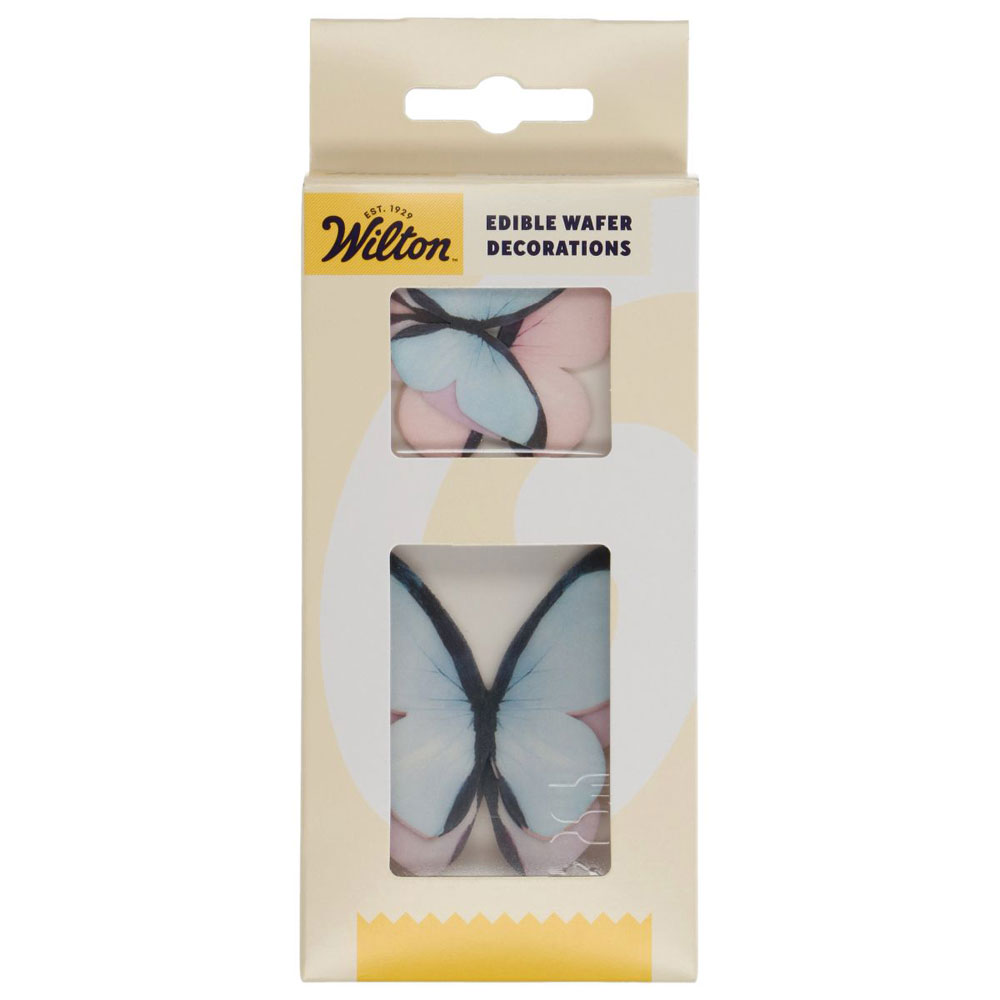 Wilton Esspapier Schmetterlinge Pastell 8 Stück