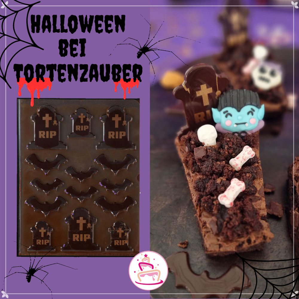 Funcakes Schokoladendekor Halloween - Friedhof