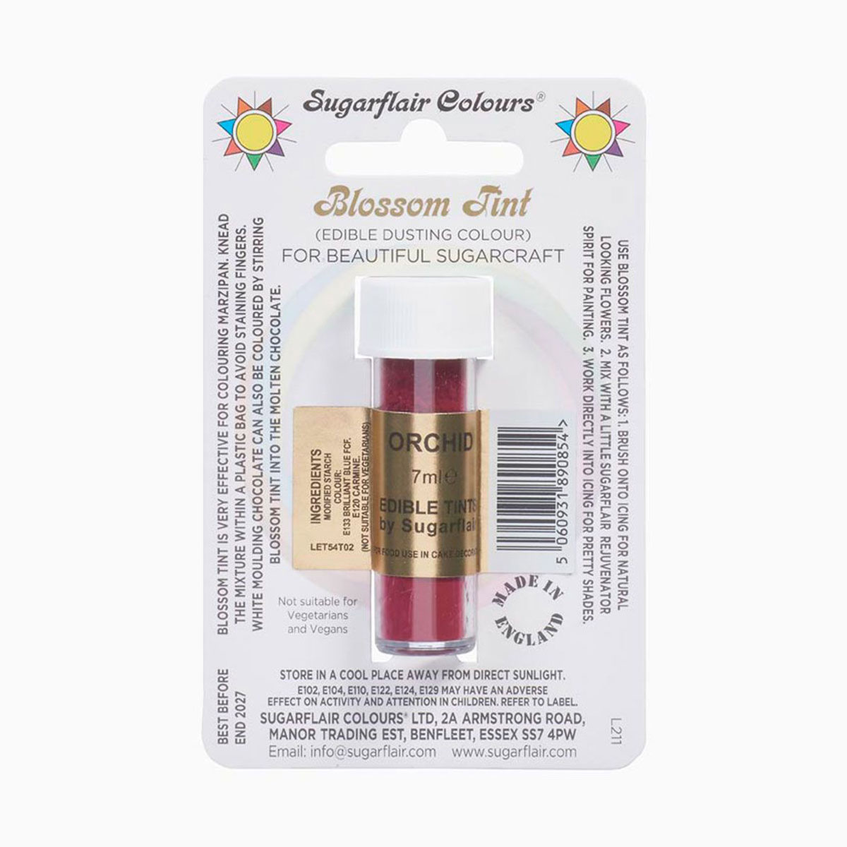 Sugarflair Puder Orchid 7ml 