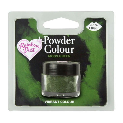 Rainbow Dust Powder Colour - Puderfarbe Moss Green