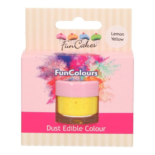 Funcakes Edible FunColours Dust - Lemon Yellow