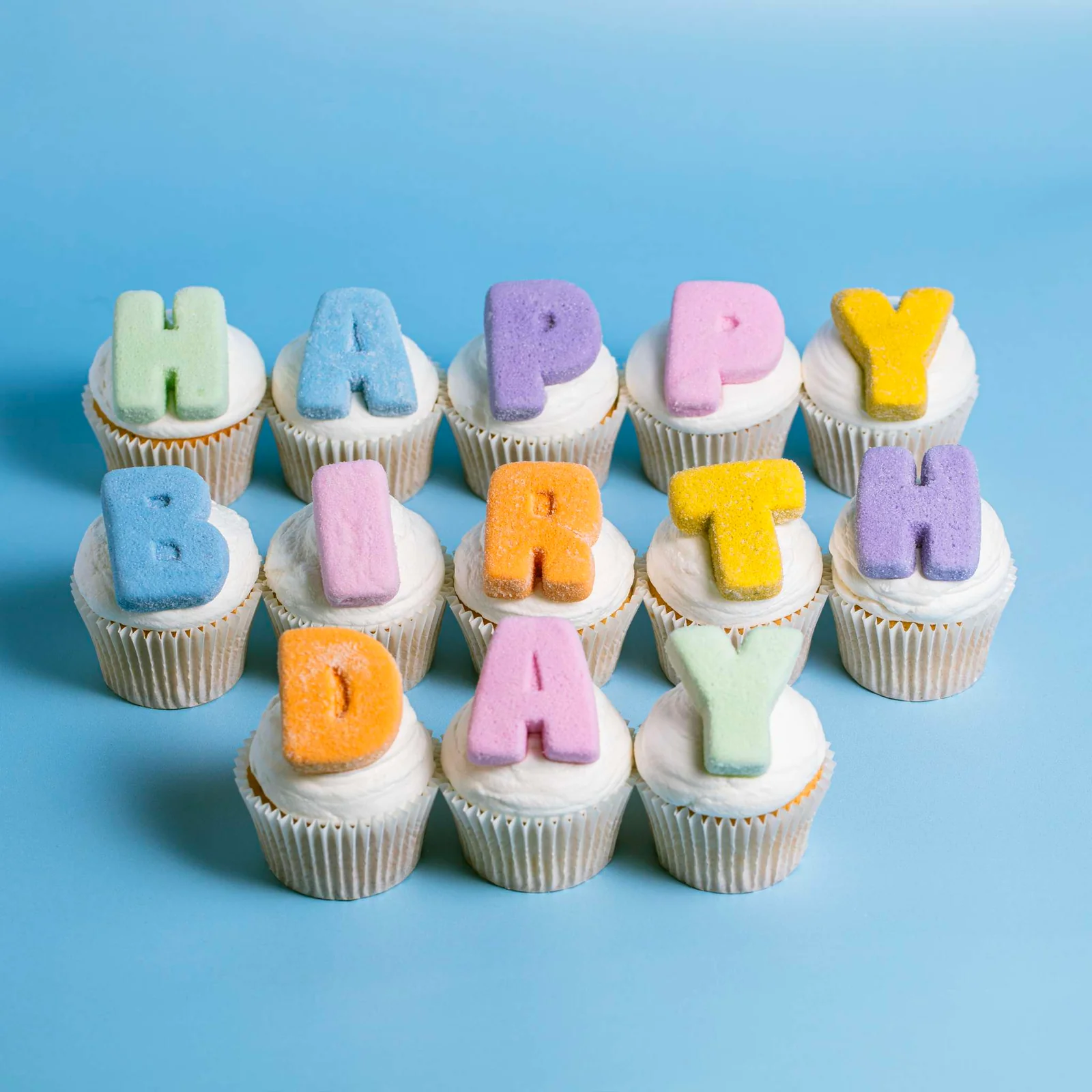  Mallows Marshmallow Buchstaben Happy Birthday 13 Stück