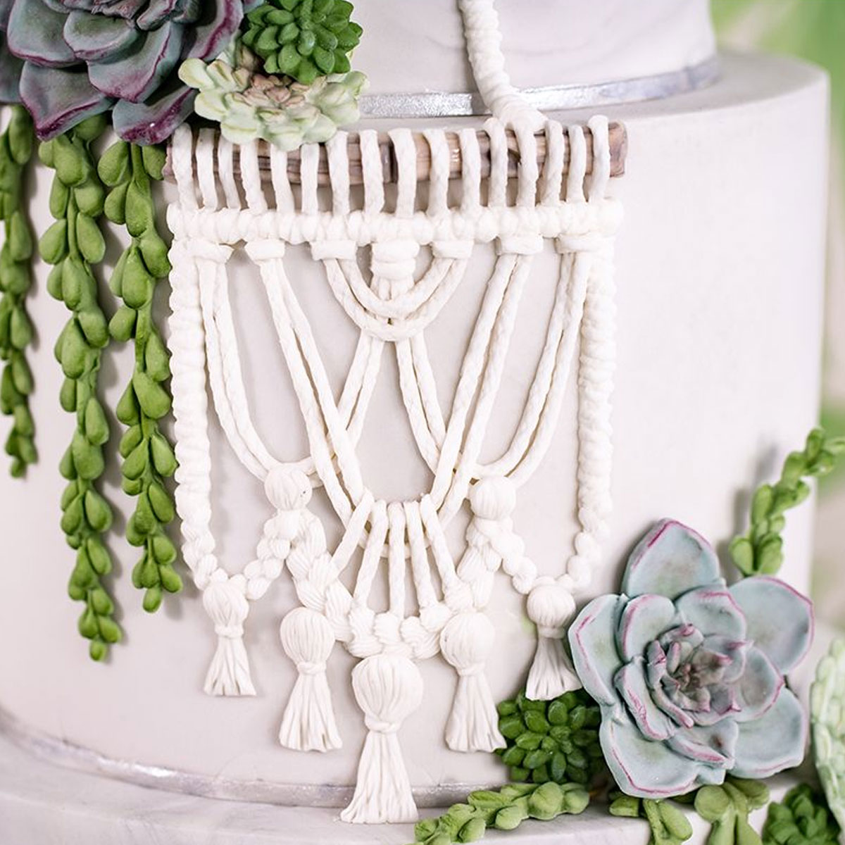 Karen Davies Silikonform Makramee - Macrame