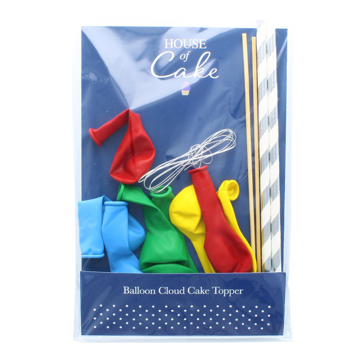 Mini Luftballon Cake Topper - Ballonwolke Rainbow