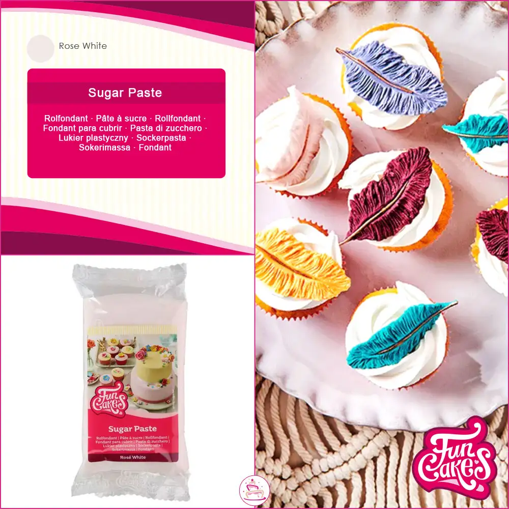 Funcakes Fondant - Rosé White 250g
