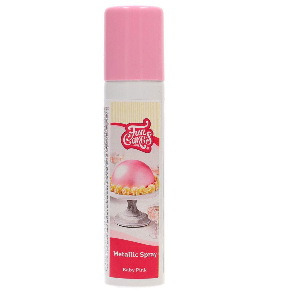 Funcakes Metallic Spray - Pink 100ml