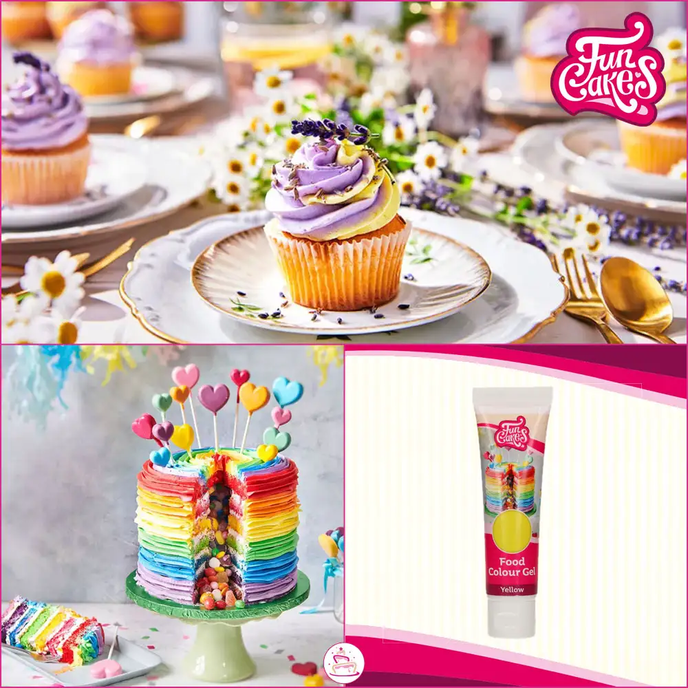FunCakes Edible FunColours Gel - Yellow