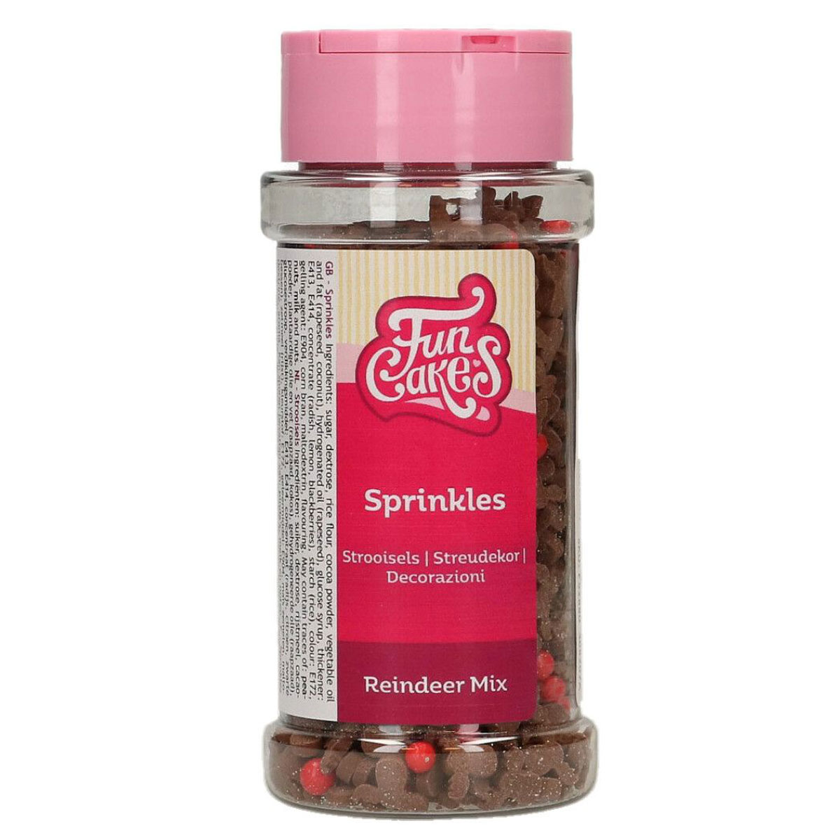 Funcakes Zuckerstreusel Rentier Mix 55g