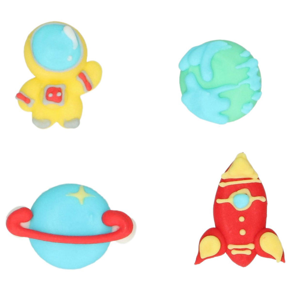 Wilton Zuckerdekoration Space Adventures 8 Stück