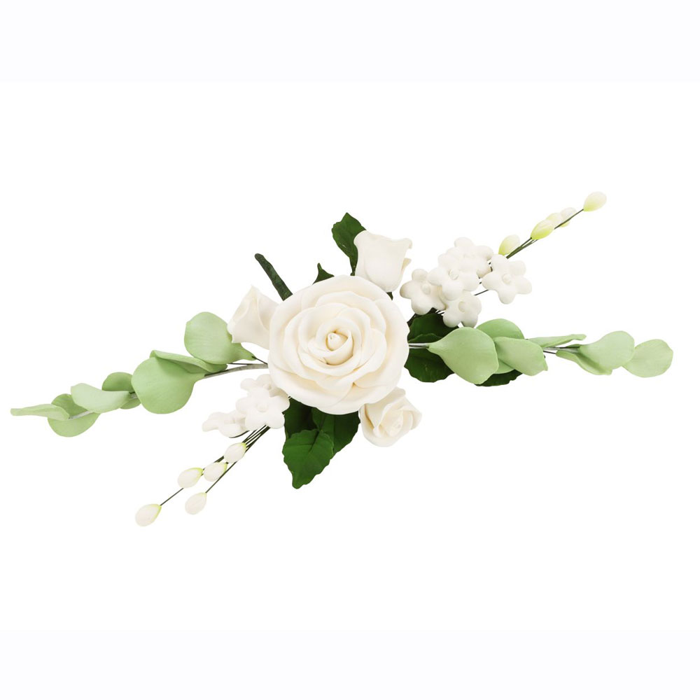 CM Zuckerblumen Bouquet weiße Rosen - White Roses