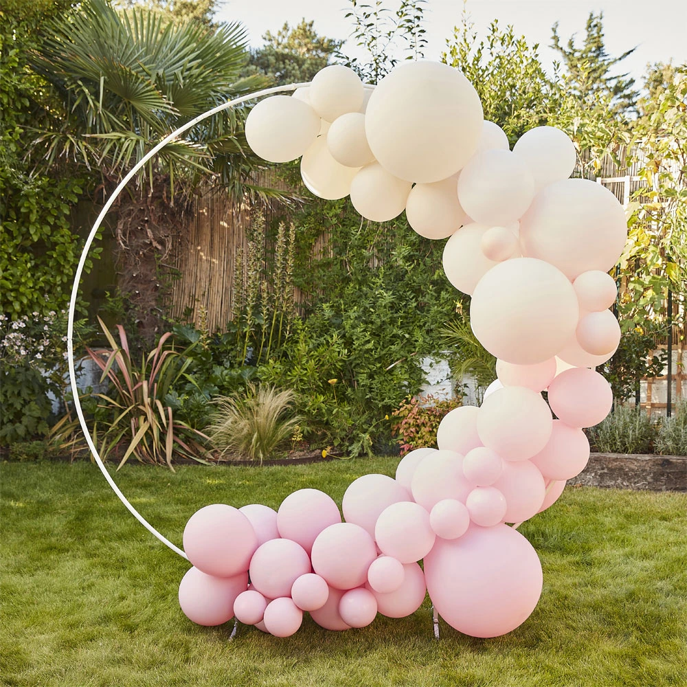 Nude- und Pink -Ballonbogen -Set 75 Luftballons