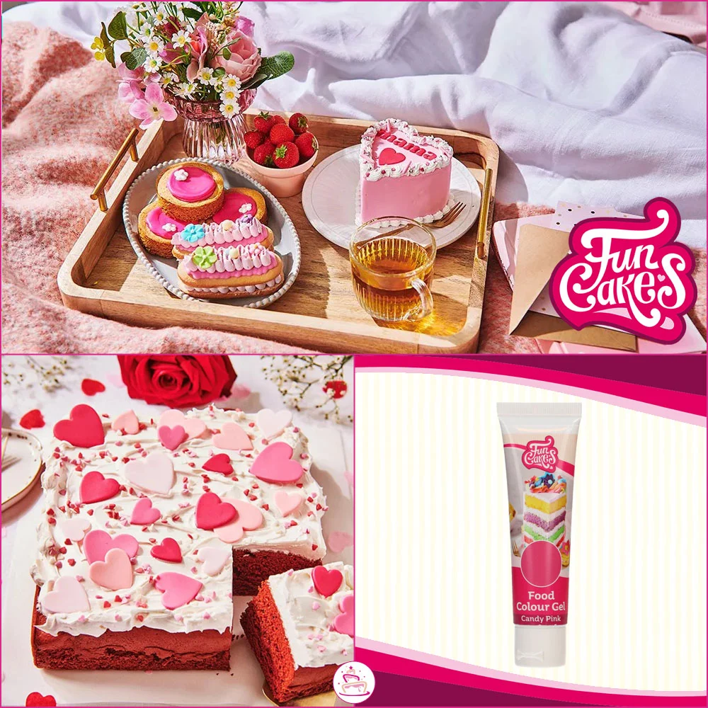 FunCakes Edible FunColours Gel - Candy Pink 30g