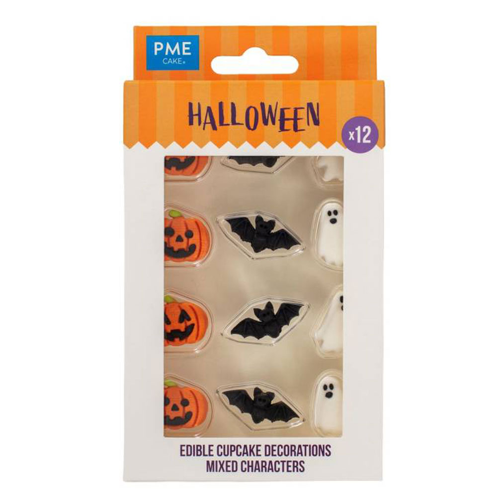 PME Halloween Essbare Zuckerdeko - Fledermäuse, Geister & Pumpkin