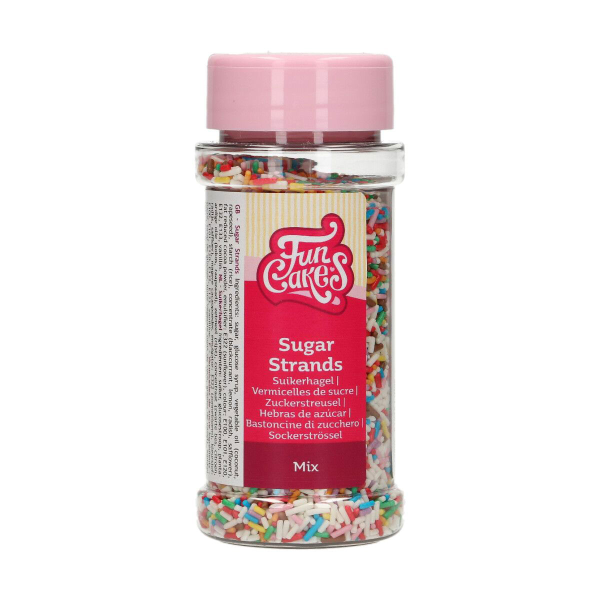 Funcakes Zuckerstreusel - Stäbchen Colour Mix 80g